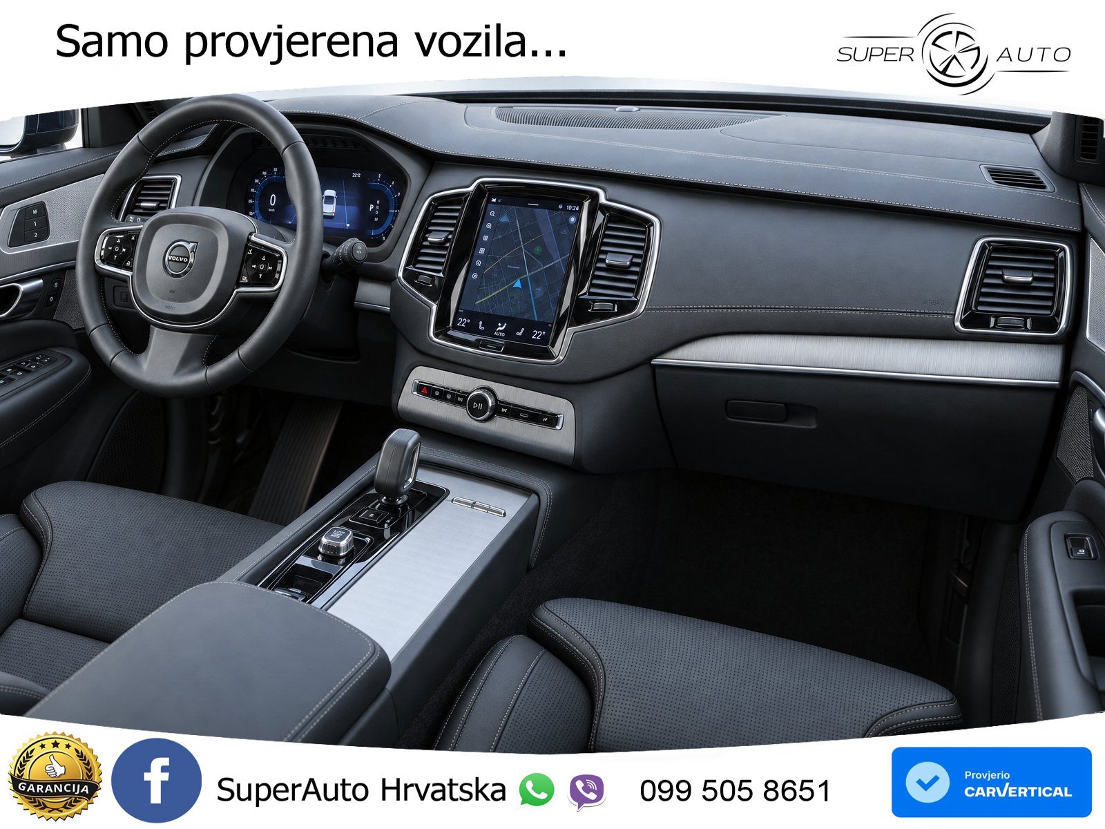 Volvo XC90 2.0 B5 Diesel AWD Automatic ZRAČNI+ACC+GR SJED+360+PANO