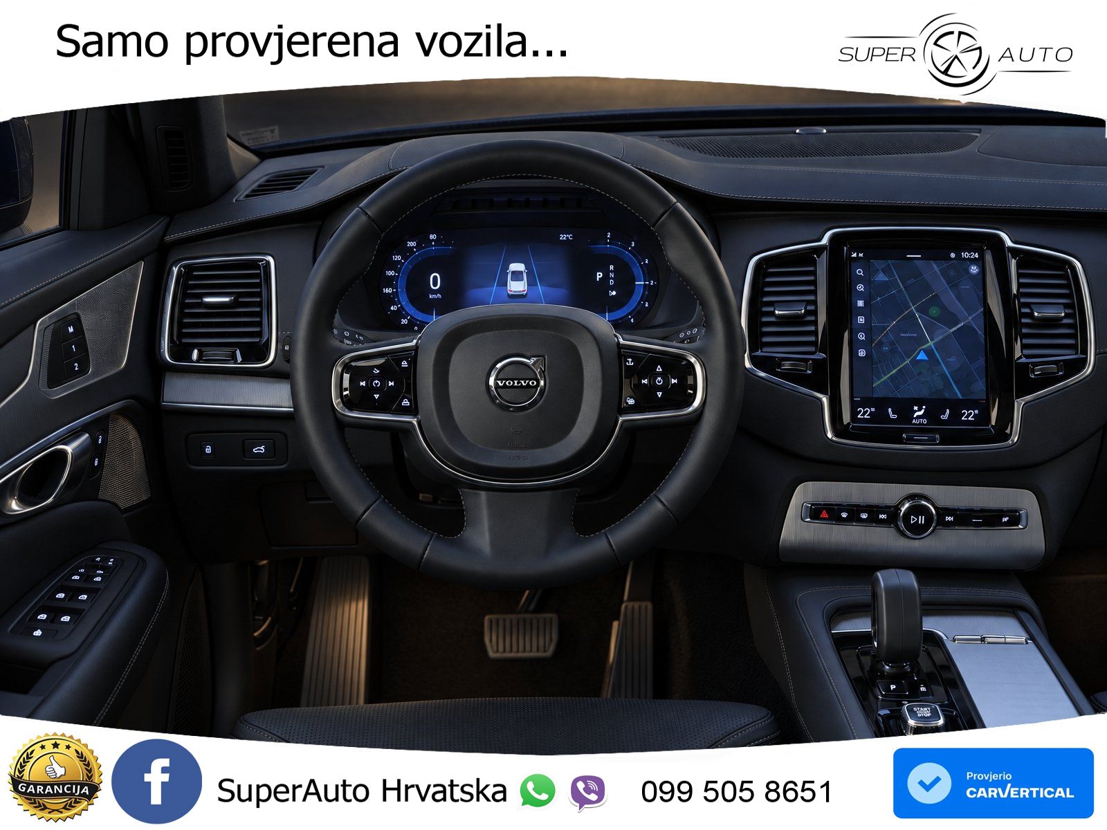 Volvo XC90 2.0 B5 Diesel AWD Automatic ZRAČNI+ACC+GR SJED+360+PANO