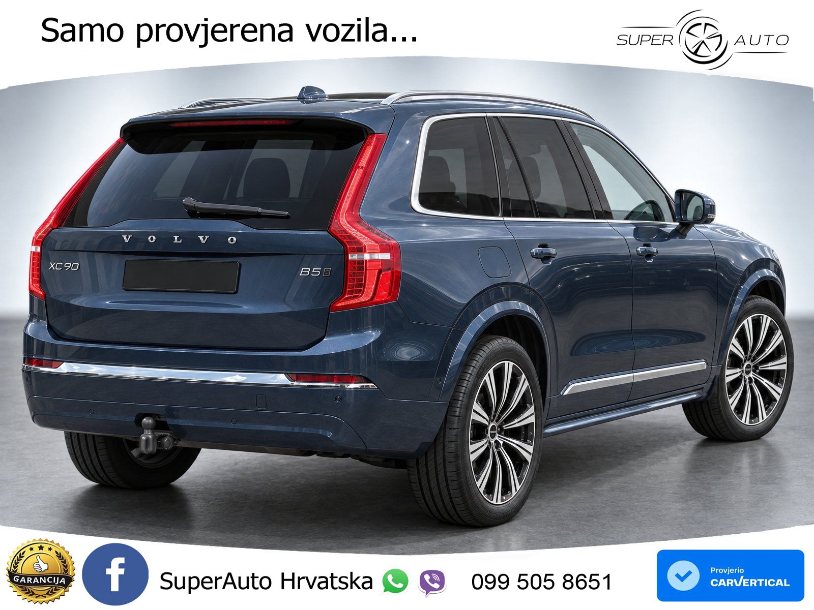 Volvo XC90 2.0 B5 Diesel AWD Automatic ZRAČNI+ACC+GR SJED+360+PANO