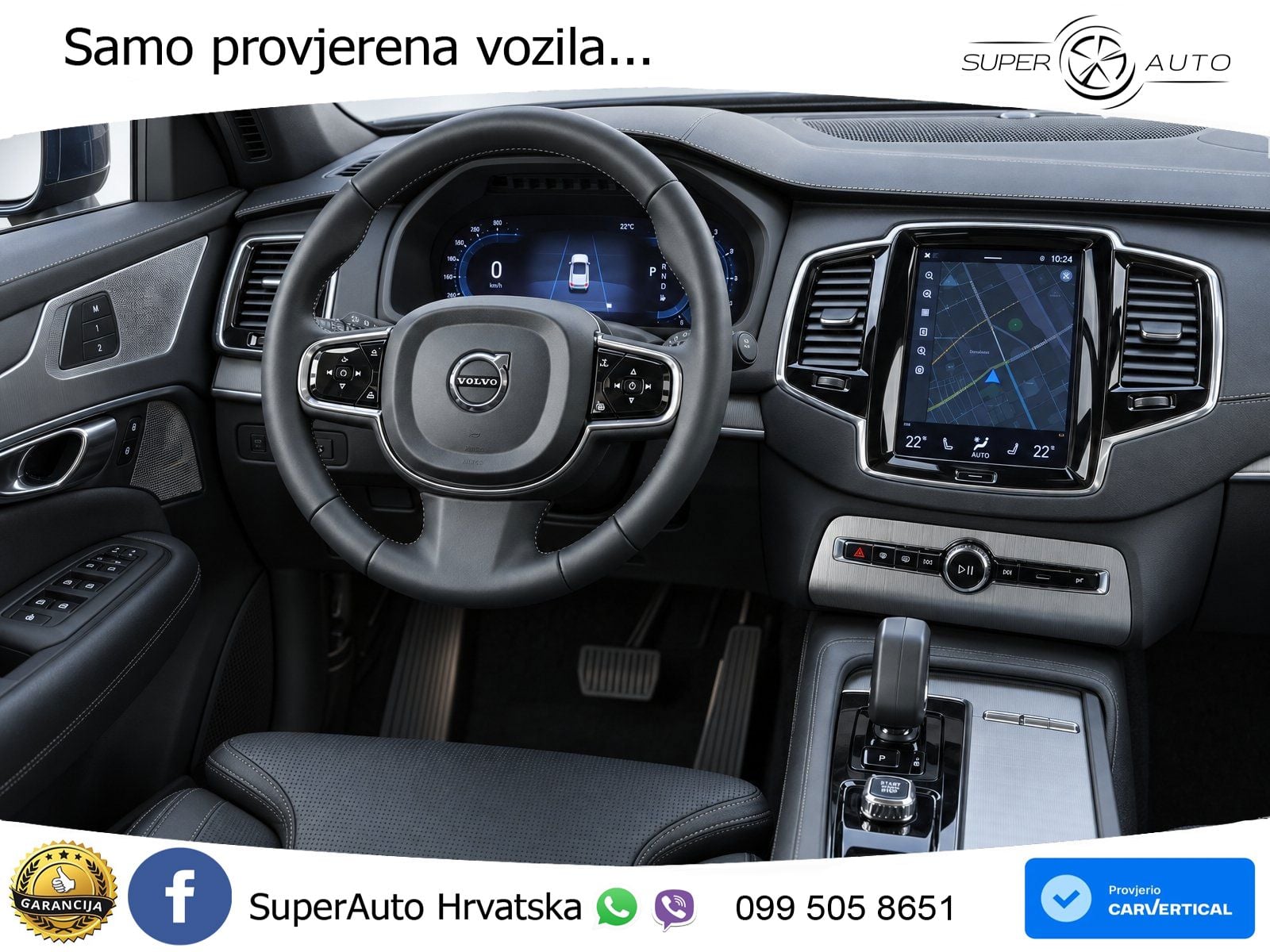 Volvo XC90 2.0 B5 Diesel AWD Automatic ZRAČNI+ACC+GR SJED+360+PANO