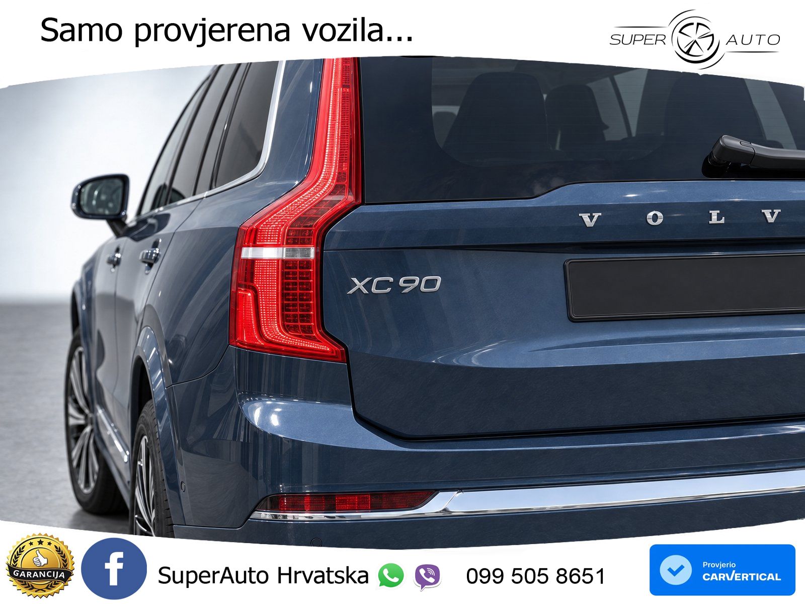 Volvo XC90 2.0 B5 Diesel AWD Automatic ZRAČNI+ACC+GR SJED+360+PANO