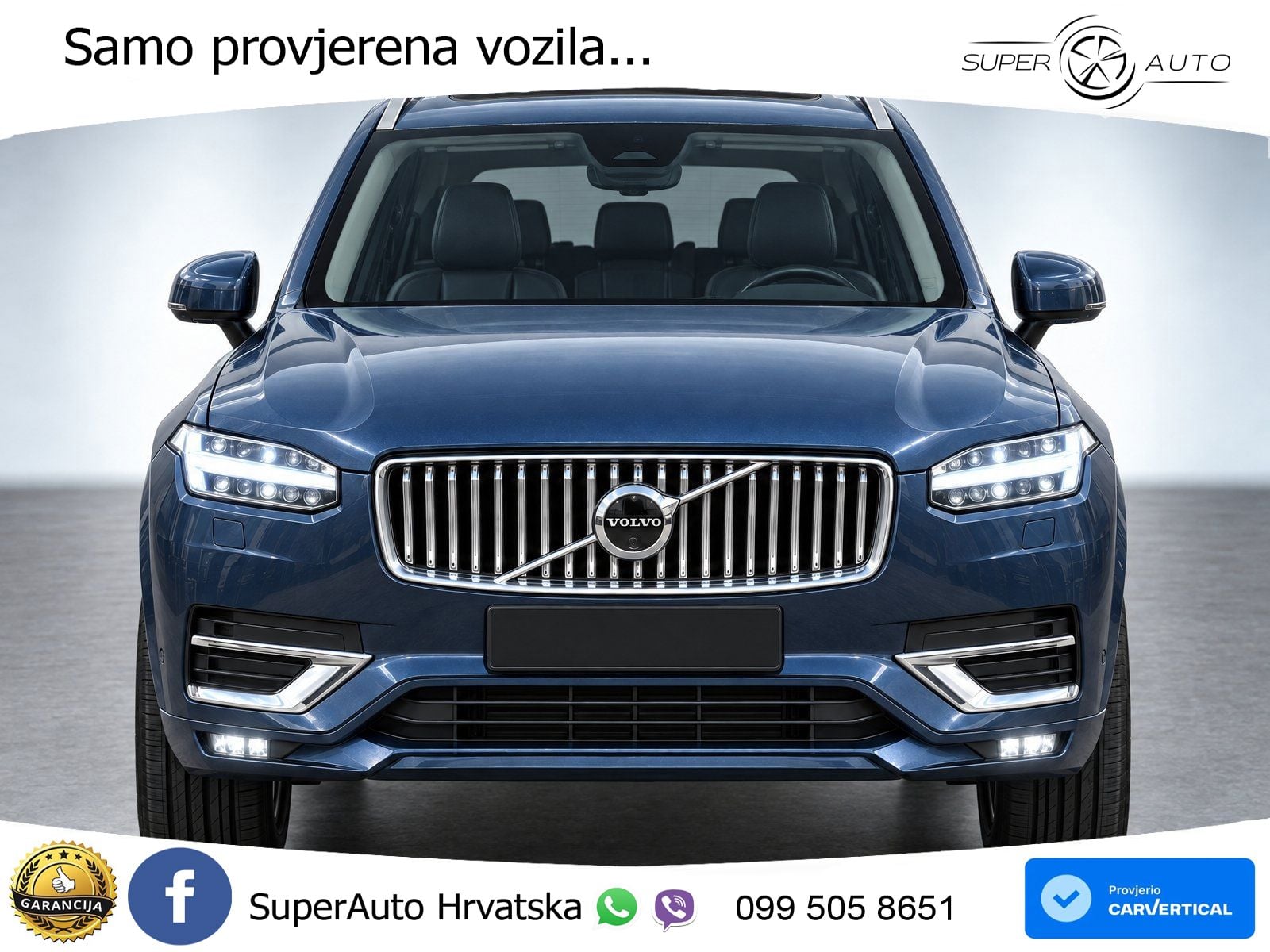 Volvo XC90 2.0 B5 Diesel AWD Automatic ZRAČNI+ACC+GR SJED+360+PANO