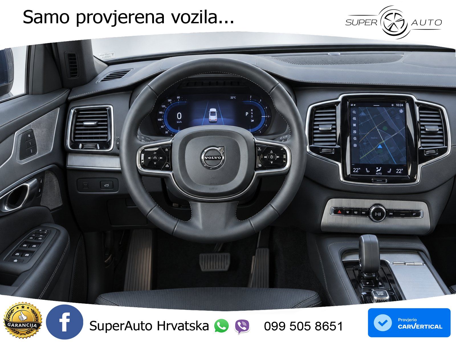 Volvo XC90 2.0 B5 Diesel AWD Automatic ZRAČNI+ACC+GR SJED+360+PANO