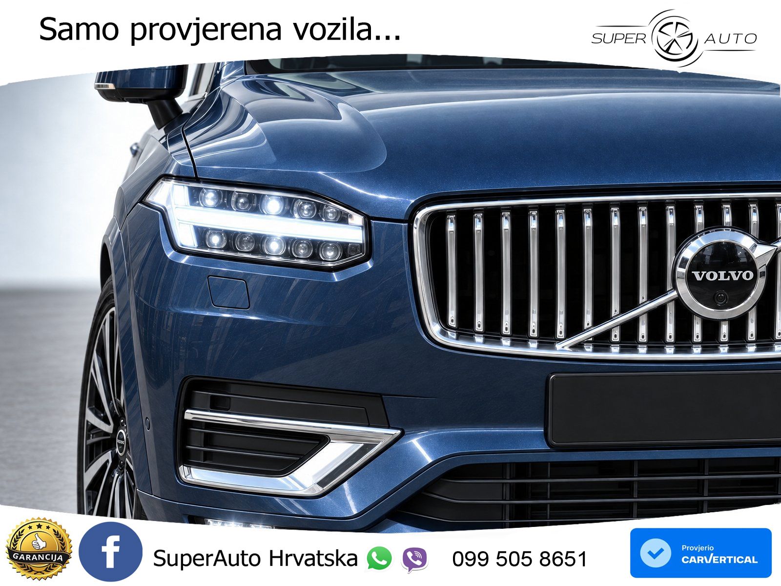 Volvo XC90 2.0 B5 Diesel AWD Automatic ZRAČNI+ACC+GR SJED+360+PANO