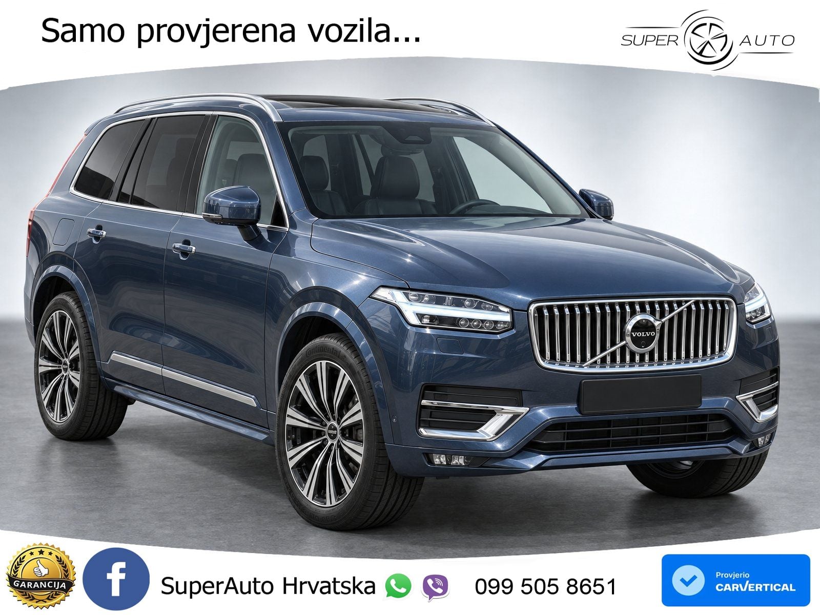 Volvo XC90 2.0 B5 Diesel AWD Automatic ZRAČNI+ACC+GR SJED+360+PANO