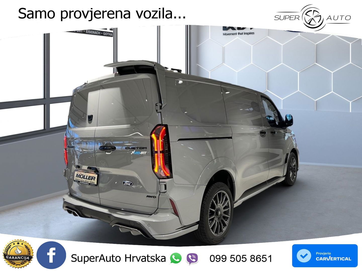 Ford Transit Custom MS-RT AWD Schiebetür rechts elekt 170 KS