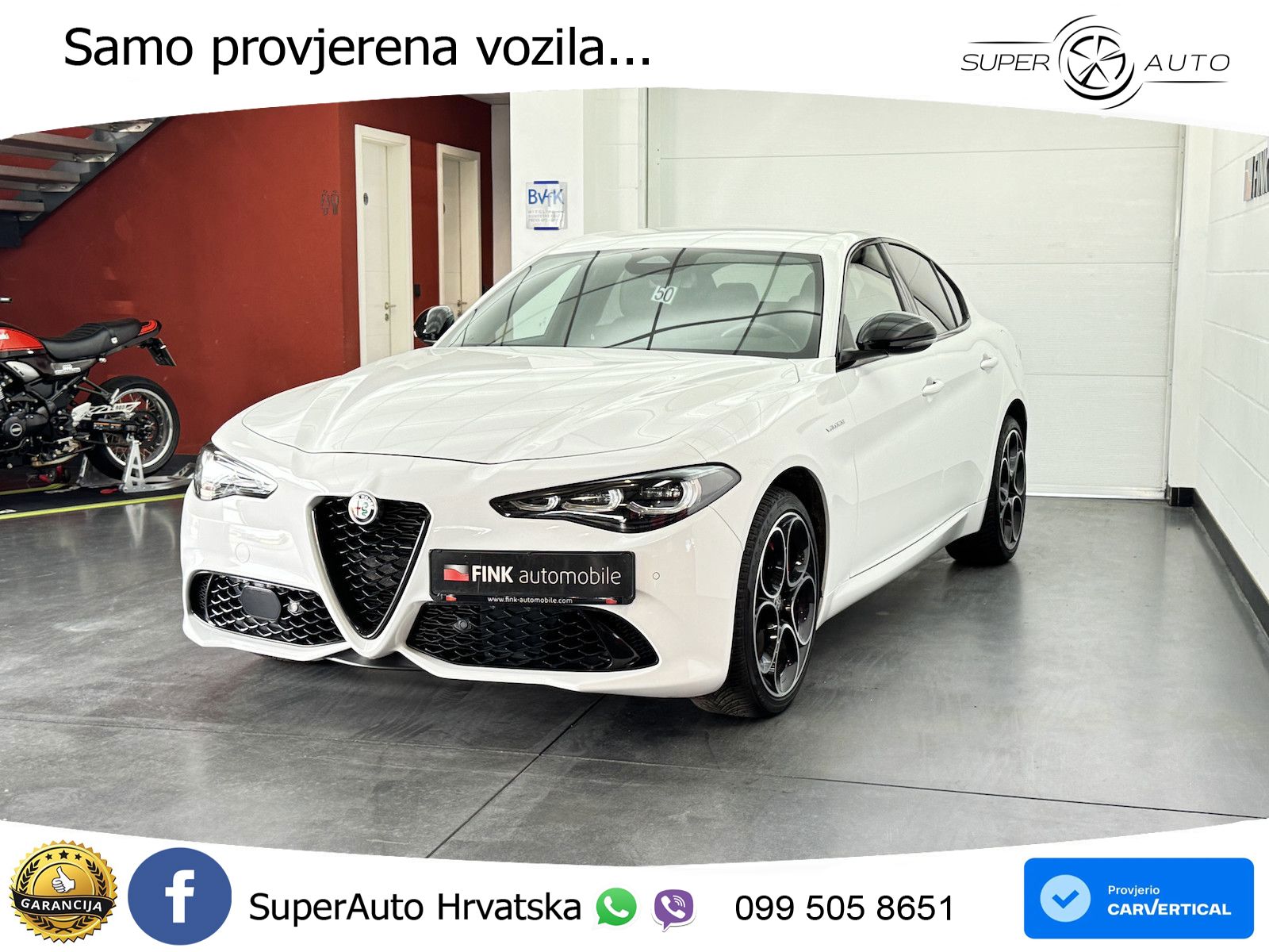 Alfa Romeo Giulia 2.0 Turbo (280 KS) Q4 Automatic LED+GR SJED+ACC