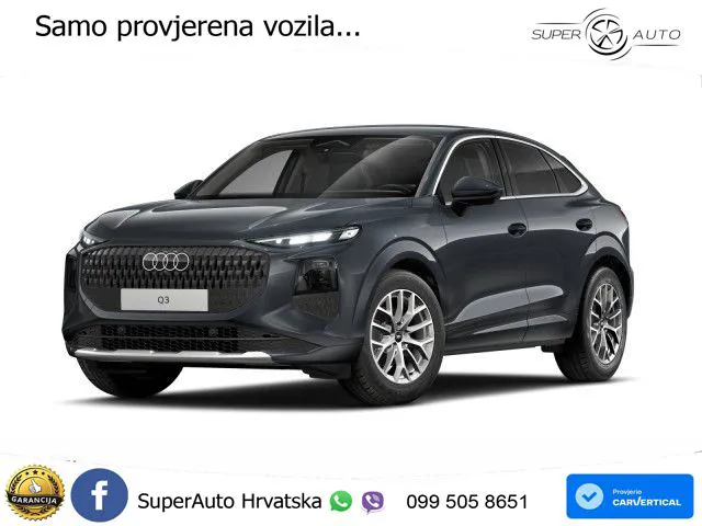 Audi Q3 Sportback 1.5 TFSI (150 KS) S tronic LED+GR SJED+ACC