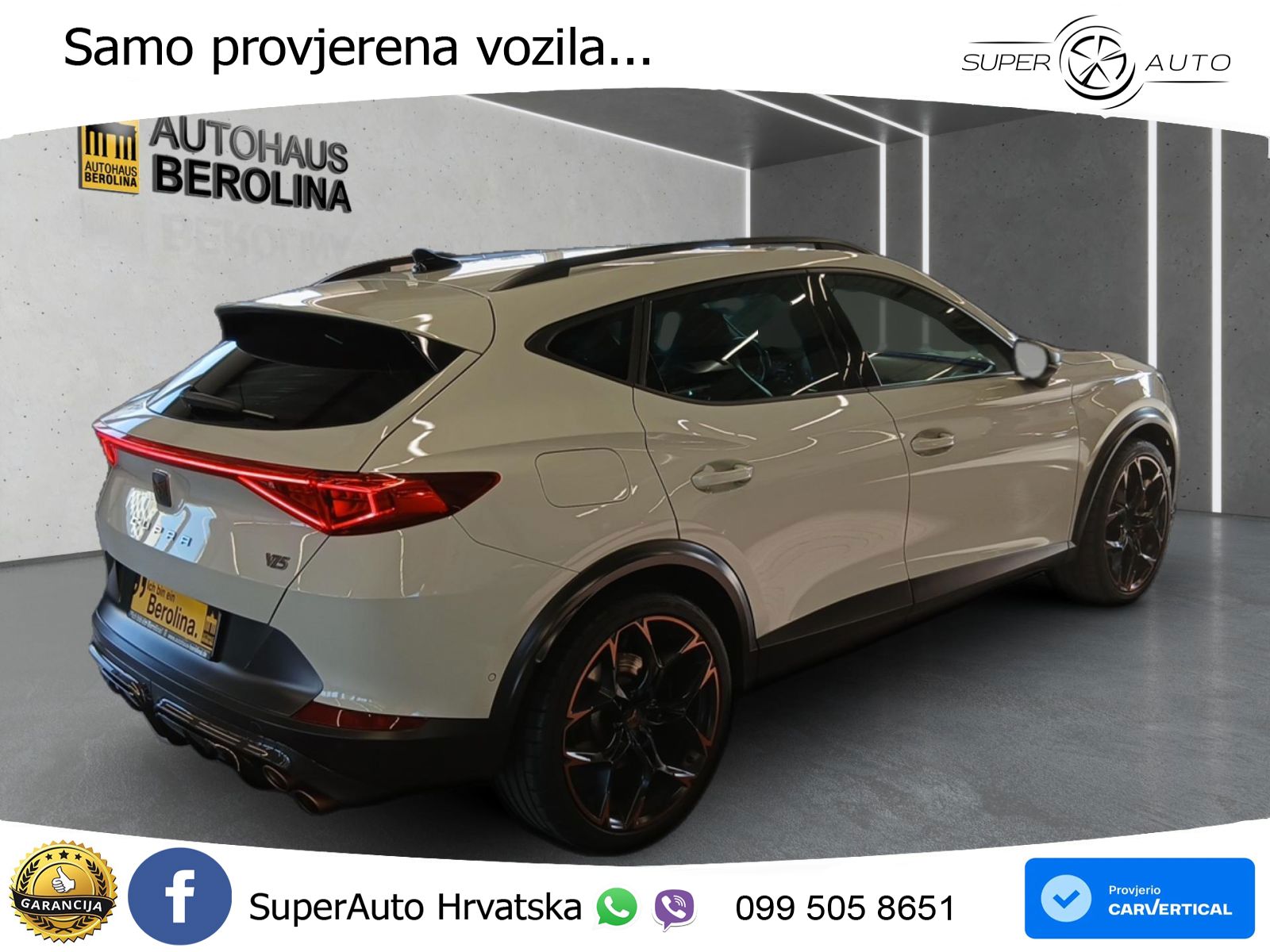Cupra Formentor VZ5 2.5 TSI (390 KS) 4Drive DSG LED+GR SJED+ACC