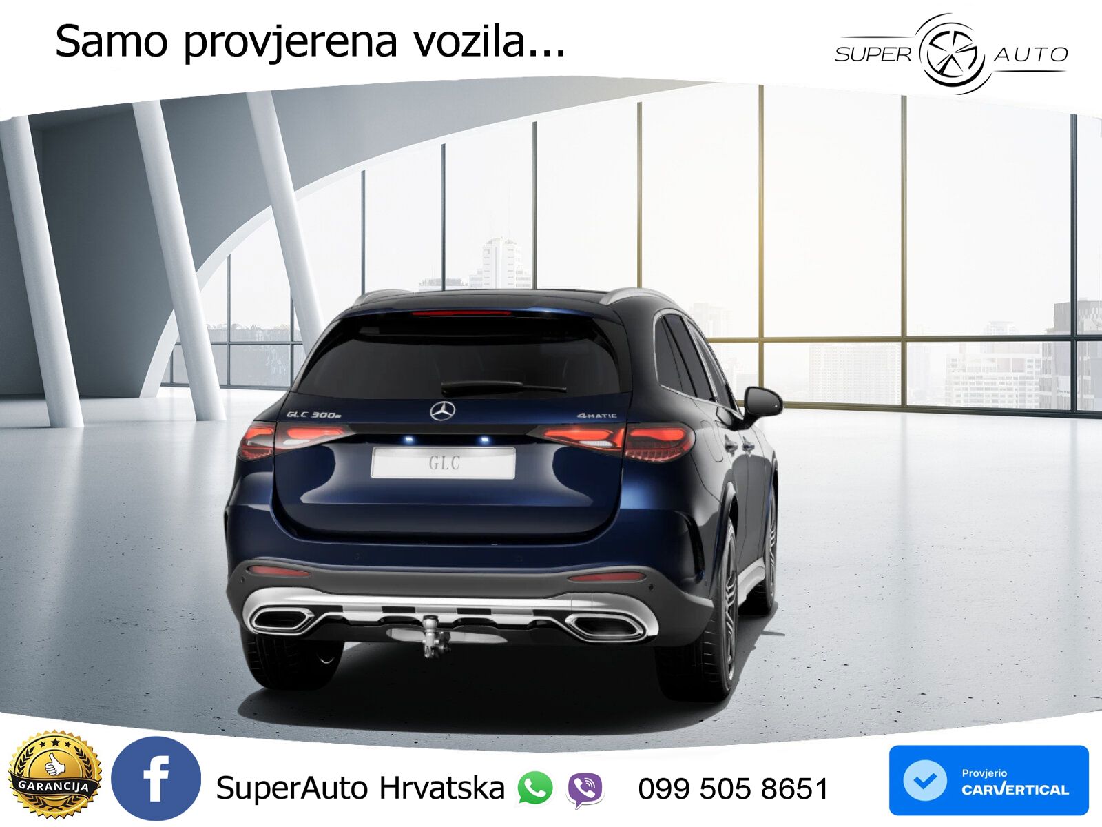 Mercedes GLC 300e (313 KS) 4MATIC 9G-TRONIC AMG ZRAČNI+ACC+GR SJED+KAM+PANO