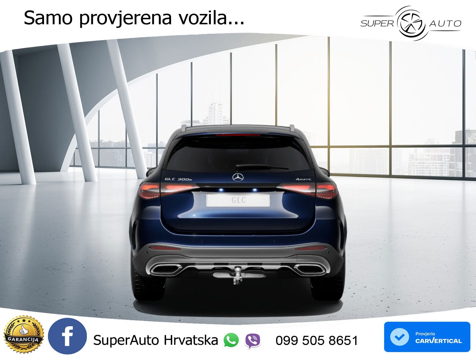 Mercedes GLC 300e (313 KS) 4MATIC 9G-TRONIC AMG ZRAČNI+ACC+GR SJED+KAM+PANO