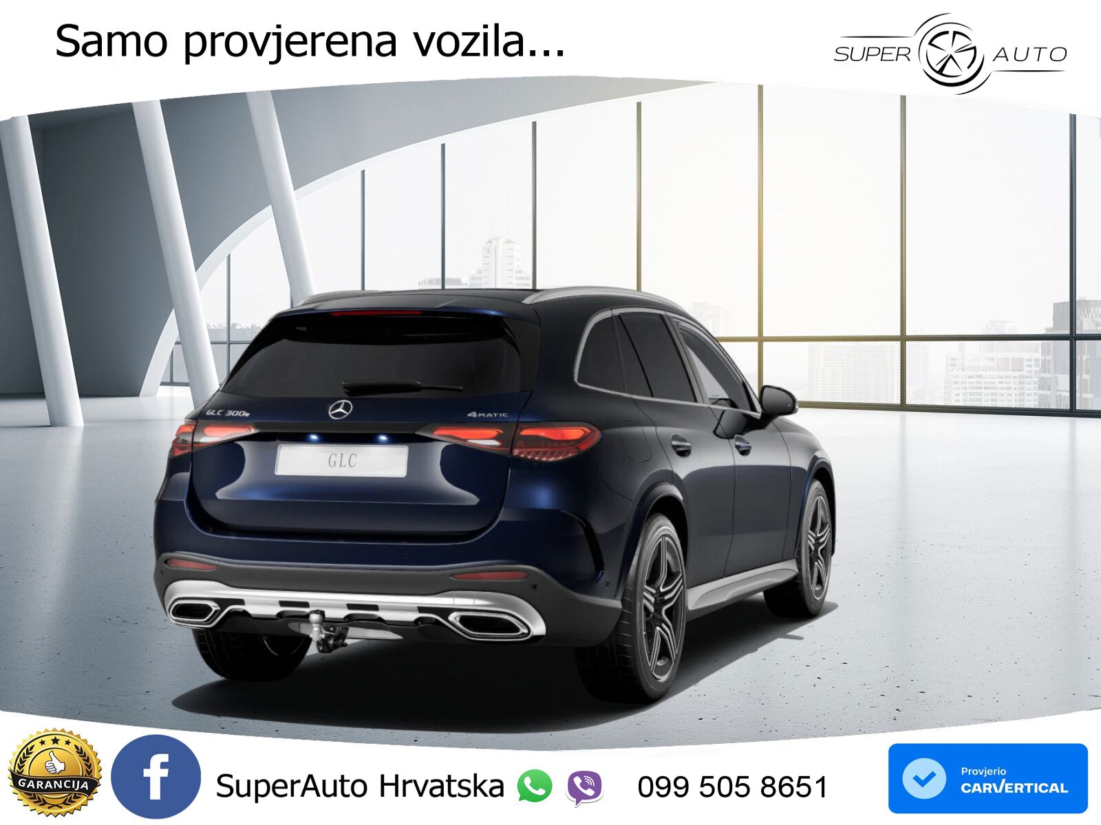 Mercedes GLC 300e (313 KS) 4MATIC 9G-TRONIC AMG ZRAČNI+ACC+GR SJED+KAM+PANO