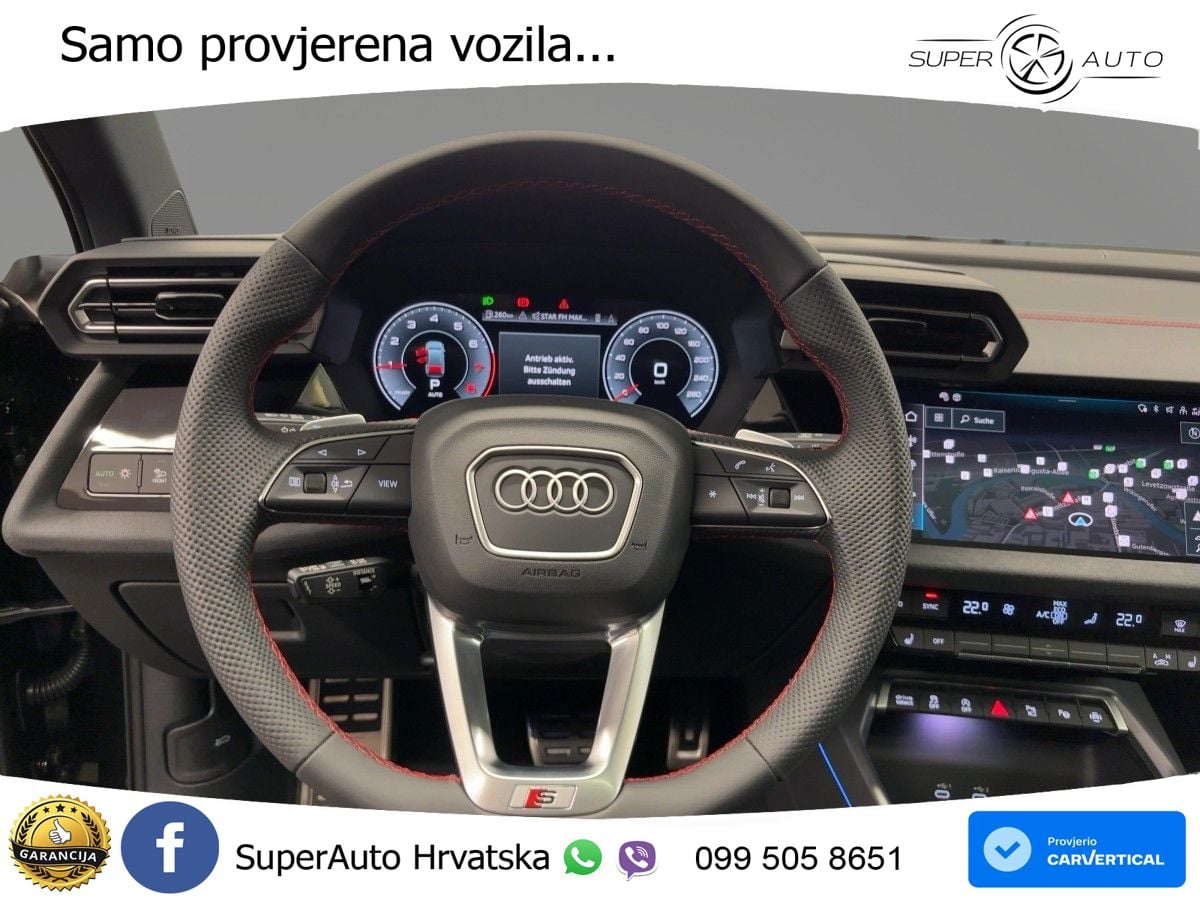 Audi A3 Limuzina 35 TFSI (150 KS) S tronic S line MATRIX+GR SJED+KAM