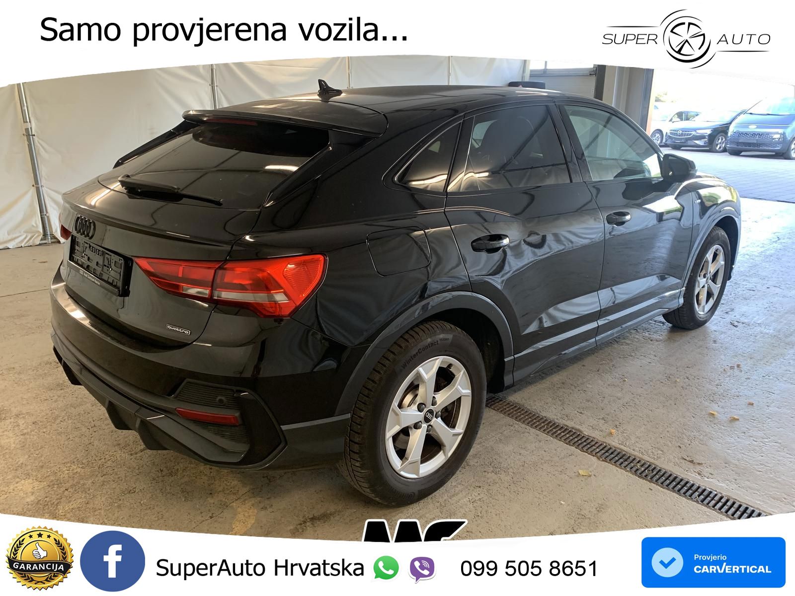 Audi Q3 Sportback 40 TDI (200 KS) quattro S tronic S line LED+GR SJED+ACC