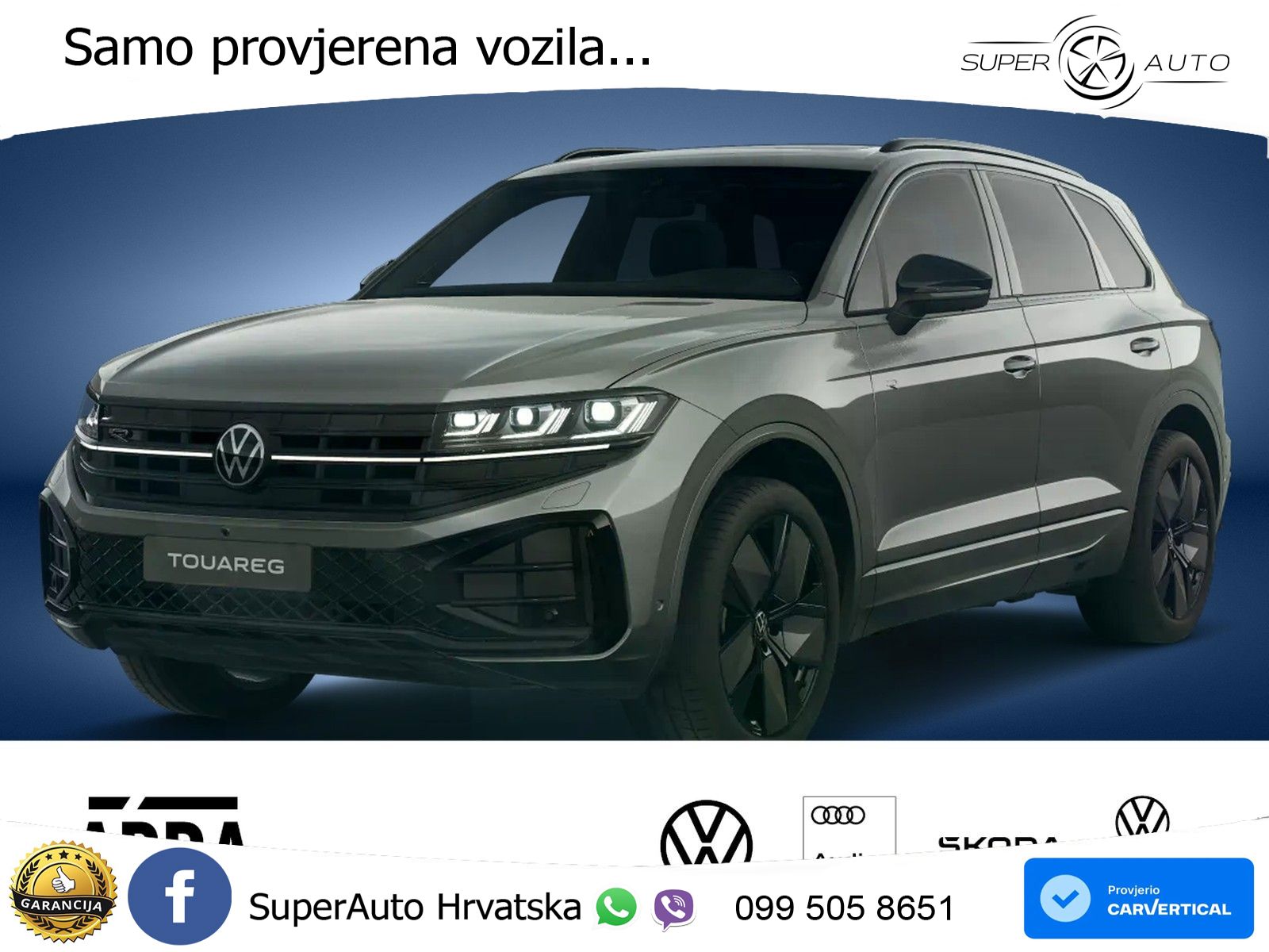 Volkswagen Touareg 3.0 V6 TDI (286 KS) 4MOTION Tiptronic ZRAČNI+ACC+GR SJED+KAM+PANO