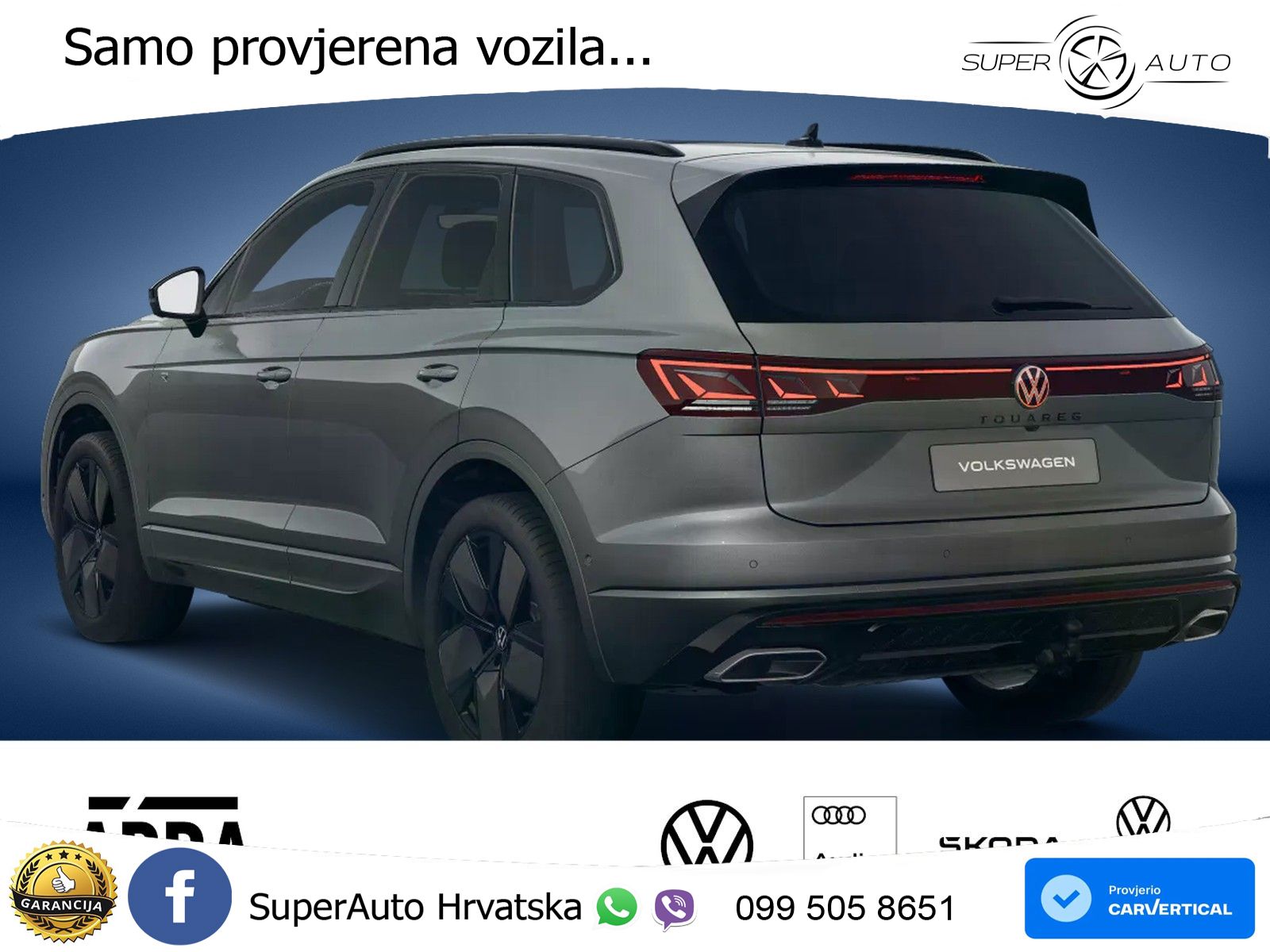 Volkswagen Touareg 3.0 V6 TDI (286 KS) 4MOTION Tiptronic ZRAČNI+ACC+GR SJED+KAM+PANO