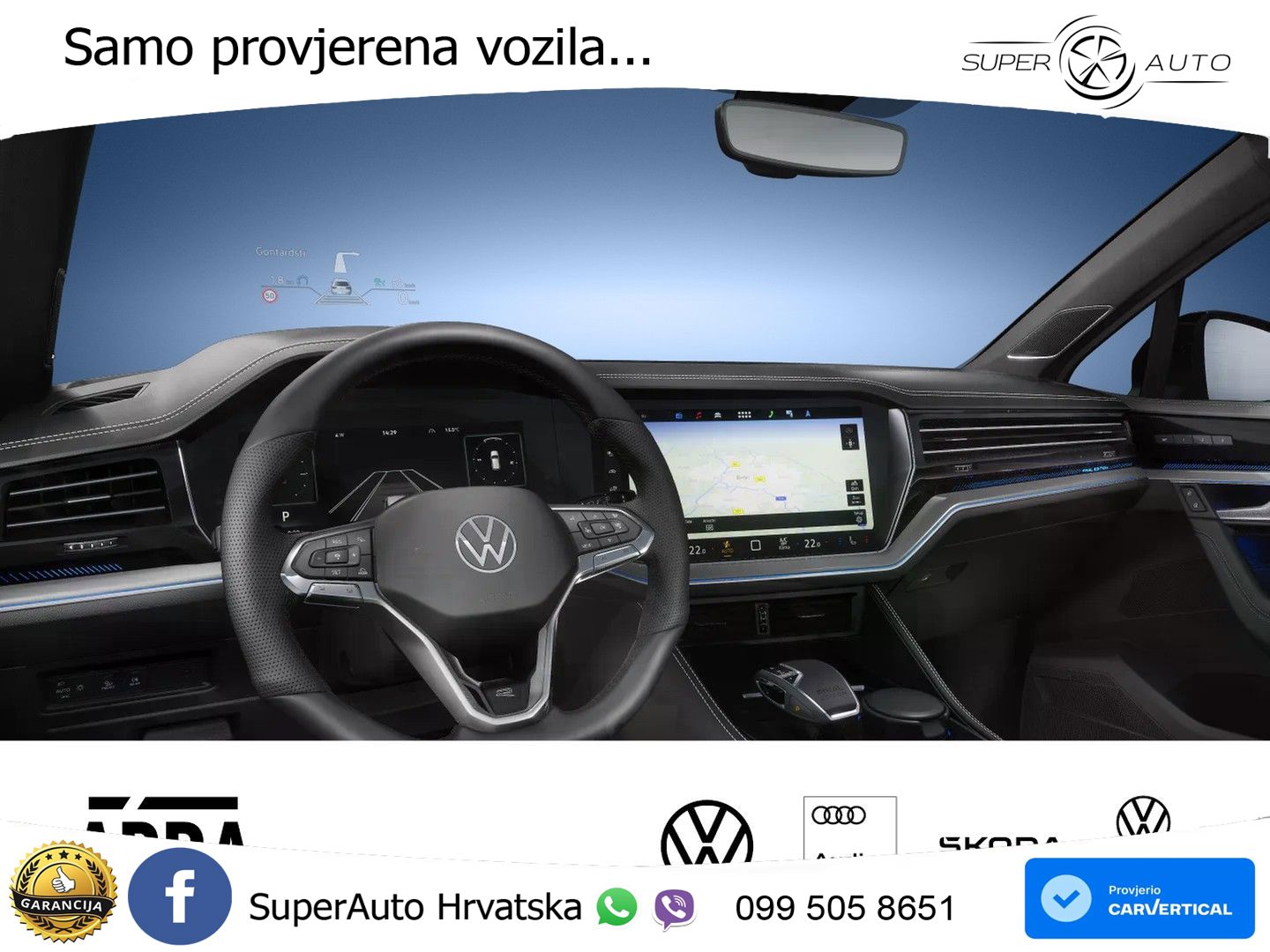 Volkswagen Touareg 3.0 V6 TDI (286 KS) 4MOTION Tiptronic ZRAČNI+ACC+GR SJED+KAM+PANO