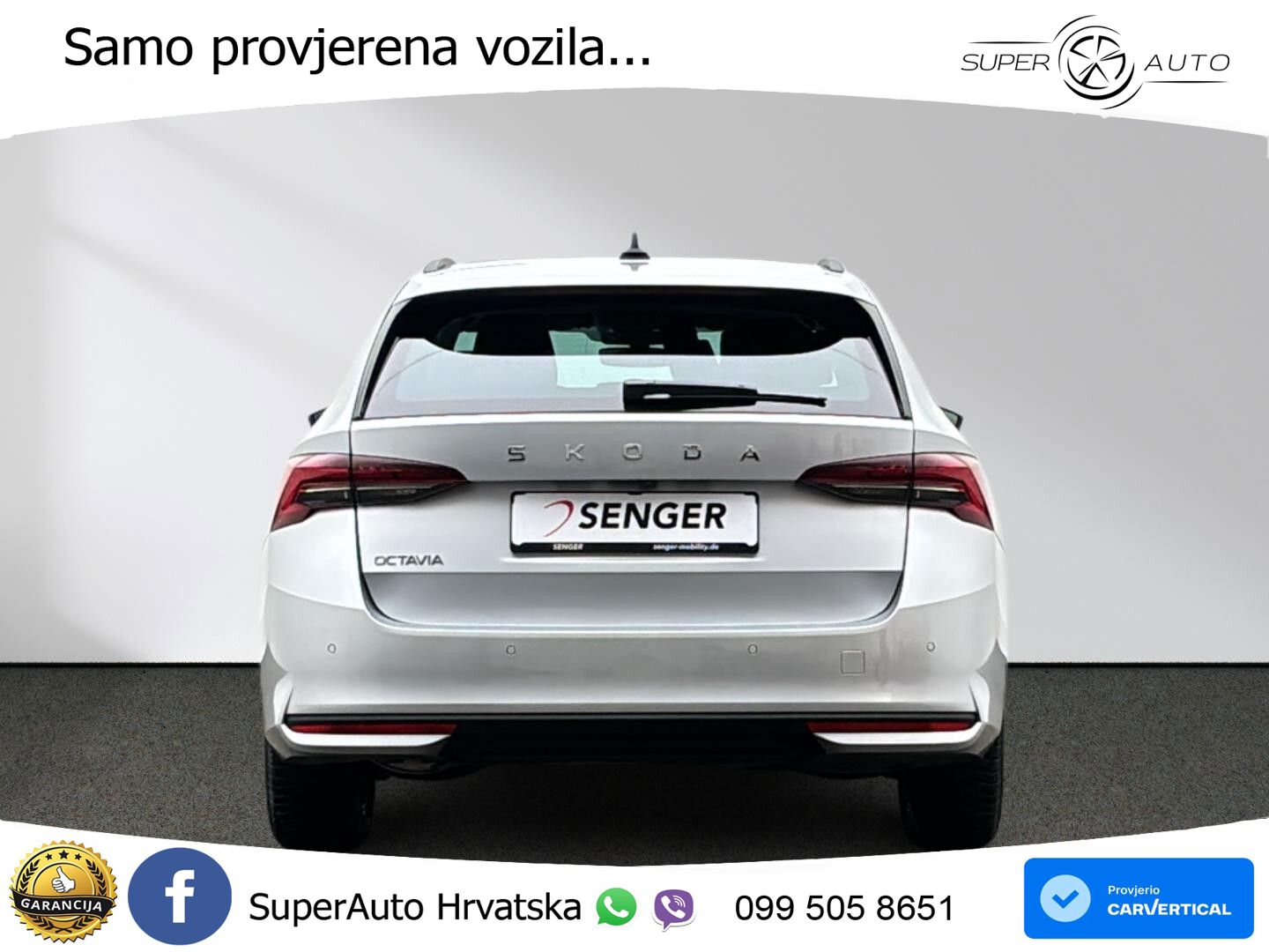 Škoda Octavia Combi 2.0 TDI (150 KS) DSG ACC+GR SJED+360+PANO