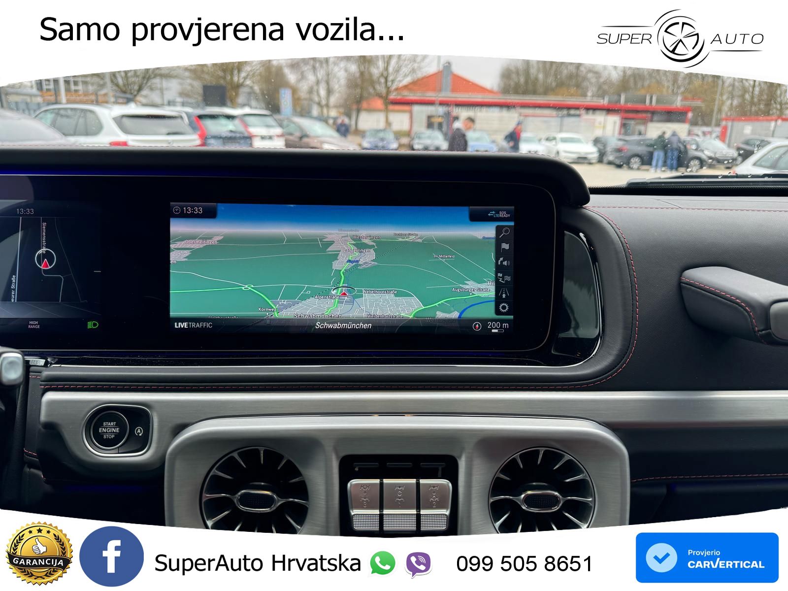 Mercedes AMG G 63 Long V8 (585 KS) 4MATIC 9G-TRONIC AMG SPEEDSHIFT TCT Manufaktur LED+GR SJED+ACC
