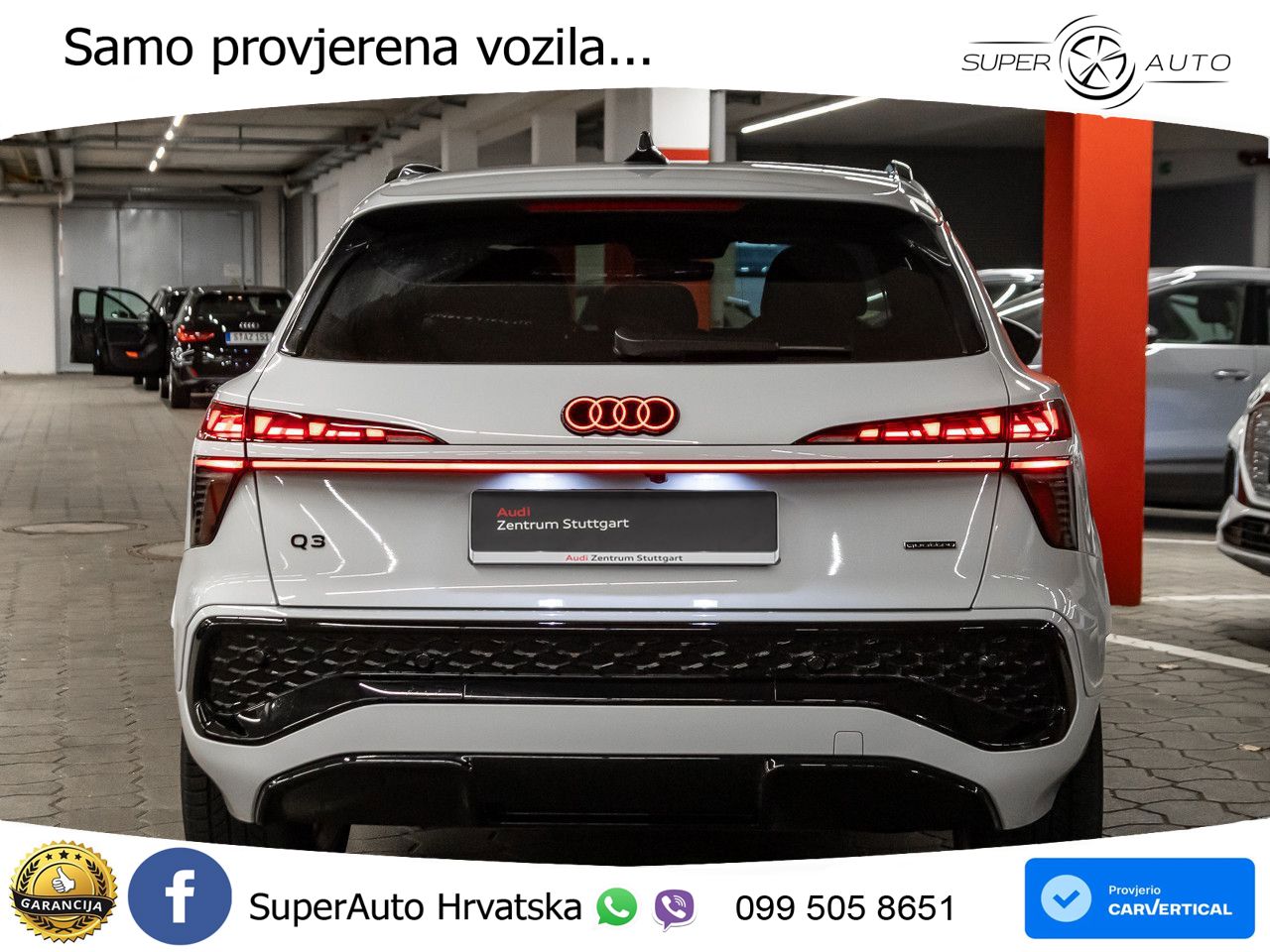 Audi Q3 2.0 TFSI (265 KS) quattro S tronic S line LED+GR SJED+ACC