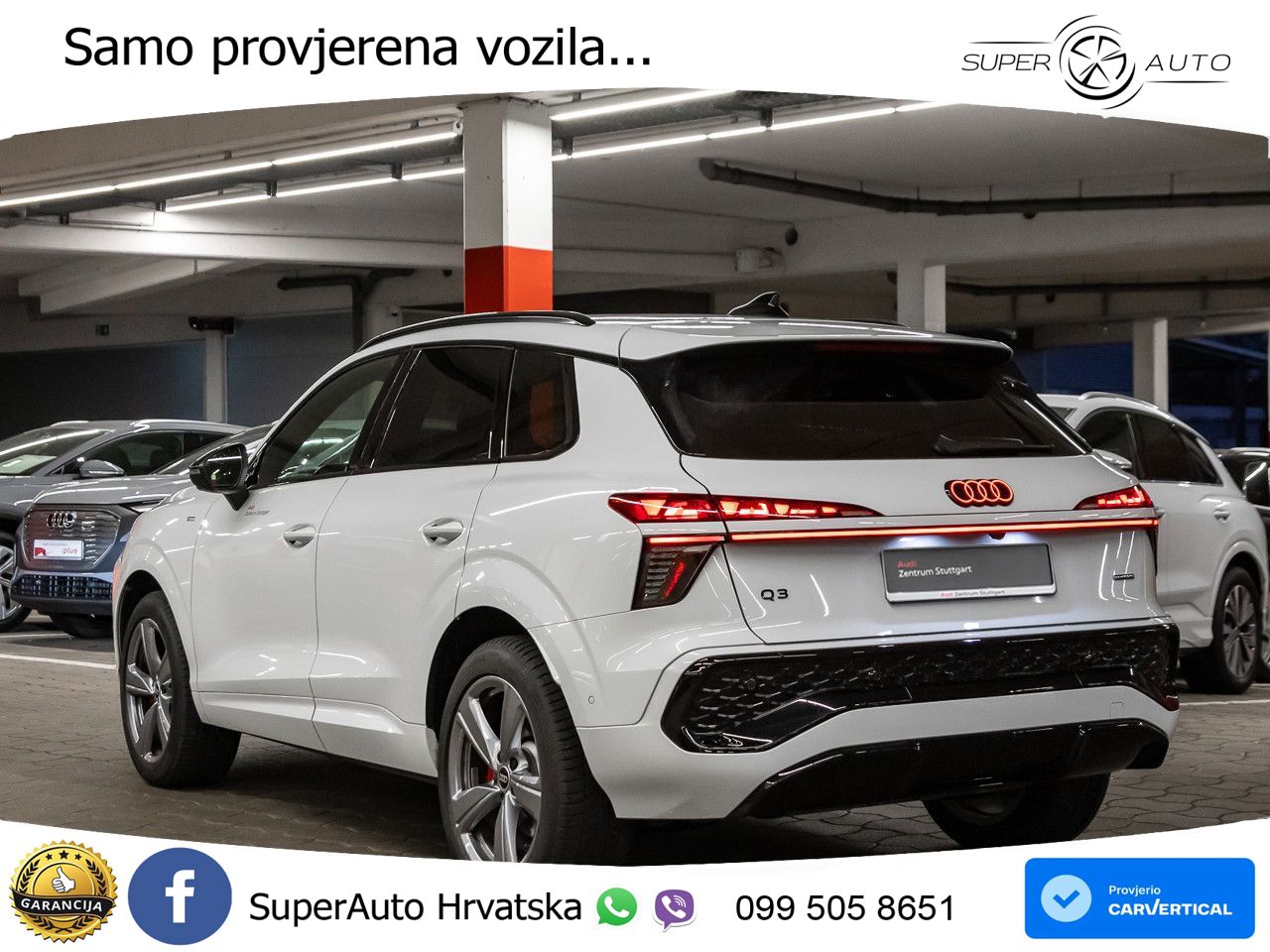 Audi Q3 2.0 TFSI (265 KS) quattro S tronic S line LED+GR SJED+ACC
