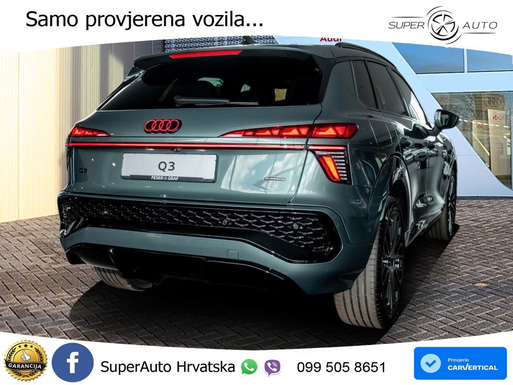 Audi Q3 2.0 TFSI (204 KS) quattro S tronic 2x S line MATRIX+GR SJED+KAM