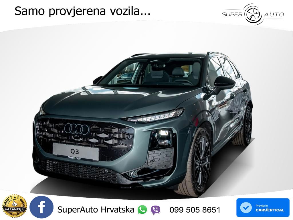 Audi Q3 2.0 TFSI (204 KS) quattro S tronic 2x S line MATRIX+GR SJED+KAM