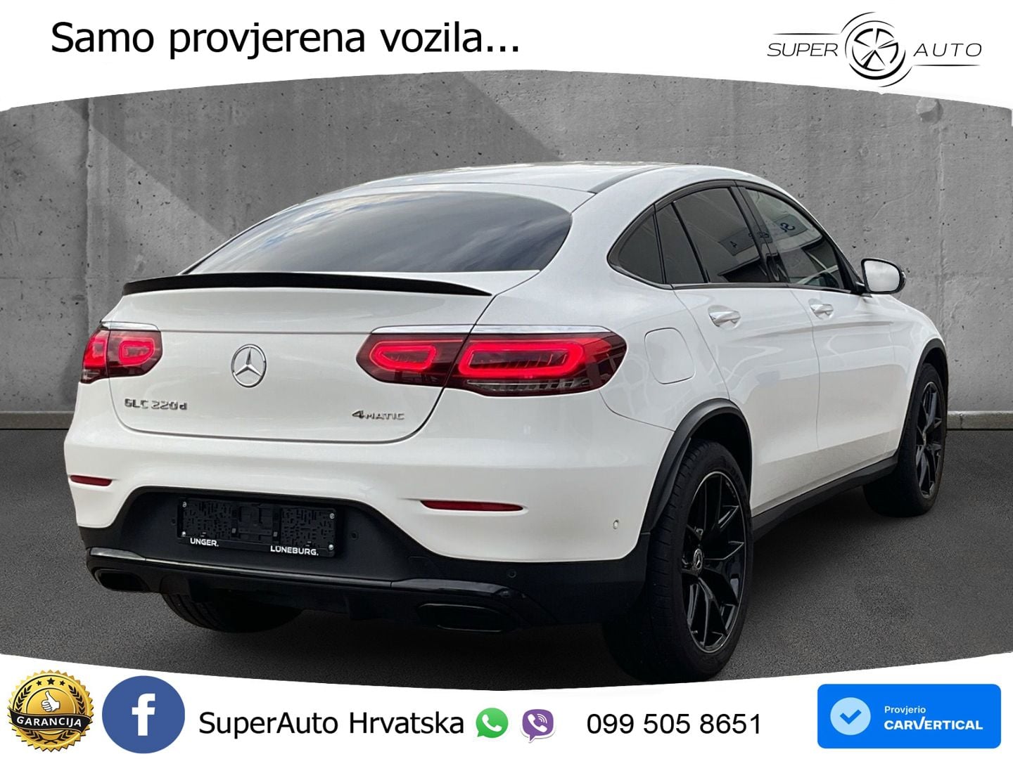 Mercedes GLC Coupe 220d (194 KS) 4MATIC G-TRONIC LED+GR SJED+ACC