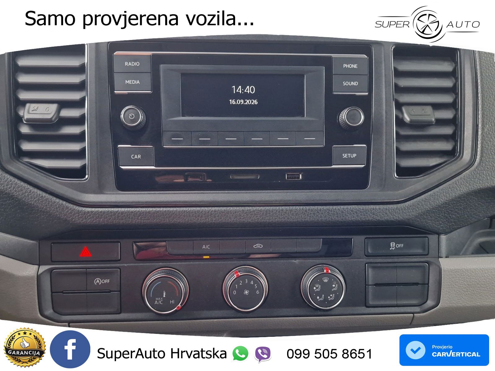 Volkswagen Crafter Pritsche 2.0 TDI Doka Audio+StandH 140 KS