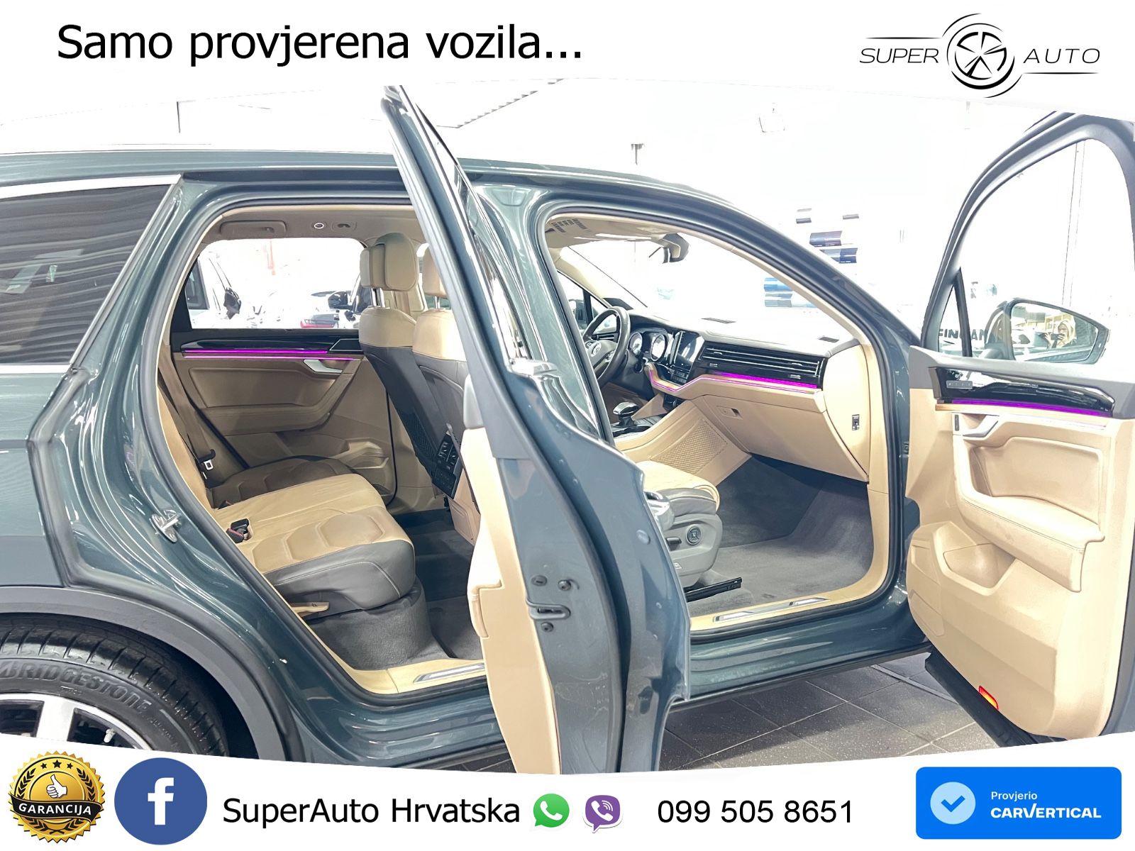 Volkswagen Touareg 3.0 V6 TDI (286 KS) 4MOTION Tiptronic ZRAČNI+ACC+GR SJED+KAM+PANO