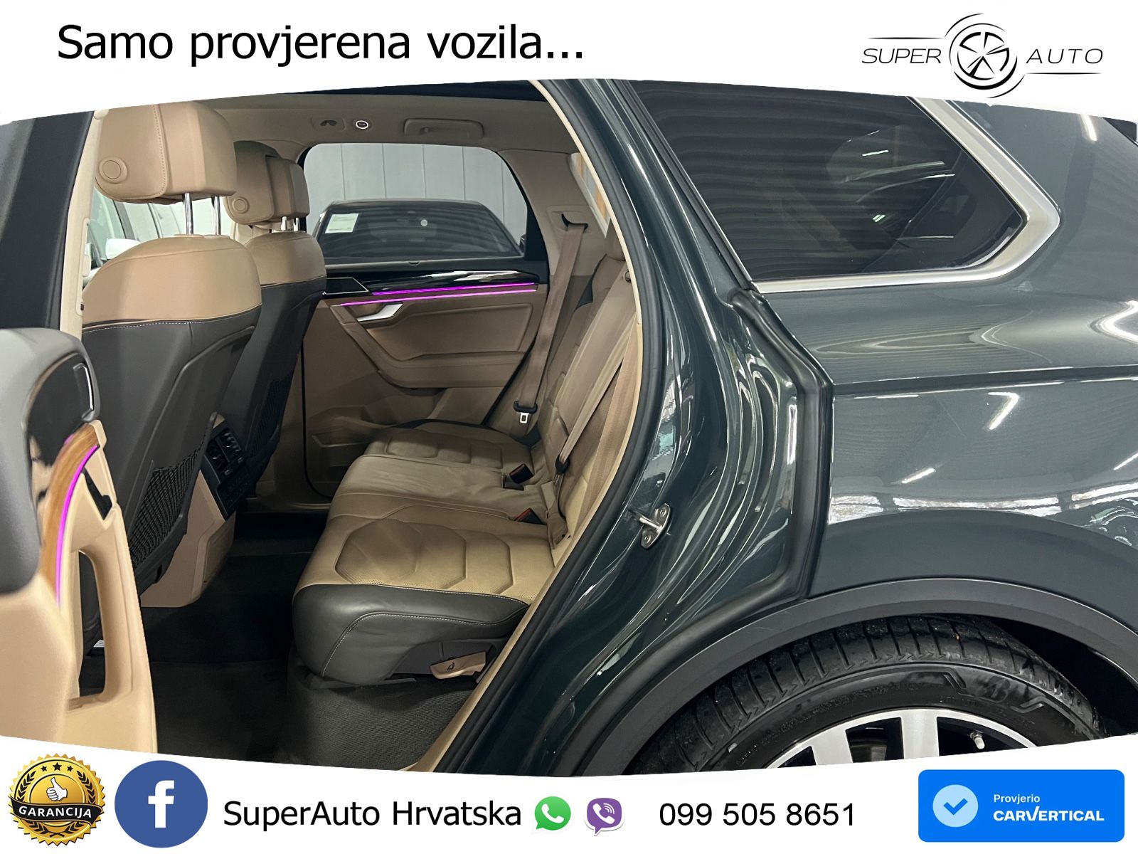 Volkswagen Touareg 3.0 V6 TDI (286 KS) 4MOTION Tiptronic ZRAČNI+ACC+GR SJED+KAM+PANO