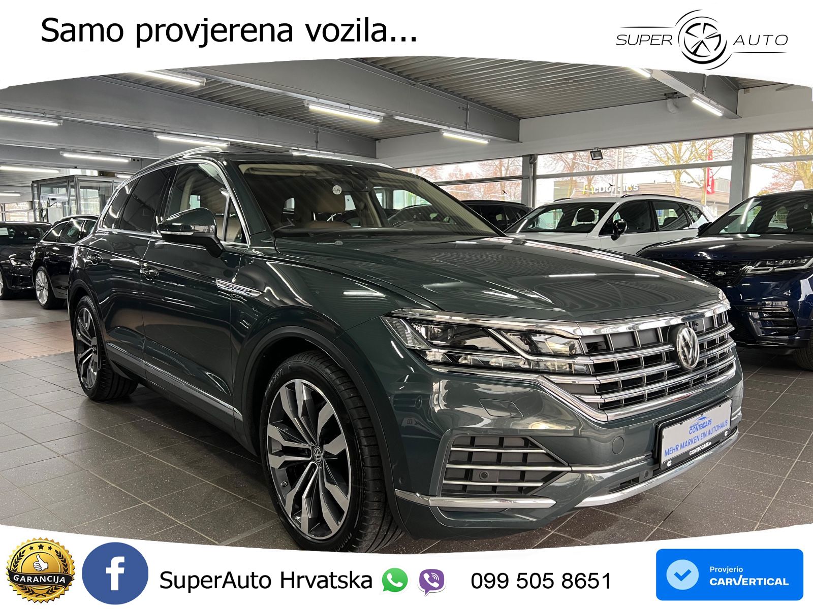 Volkswagen Touareg 3.0 V6 TDI (286 KS) 4MOTION Tiptronic ZRAČNI+ACC+GR SJED+KAM+PANO