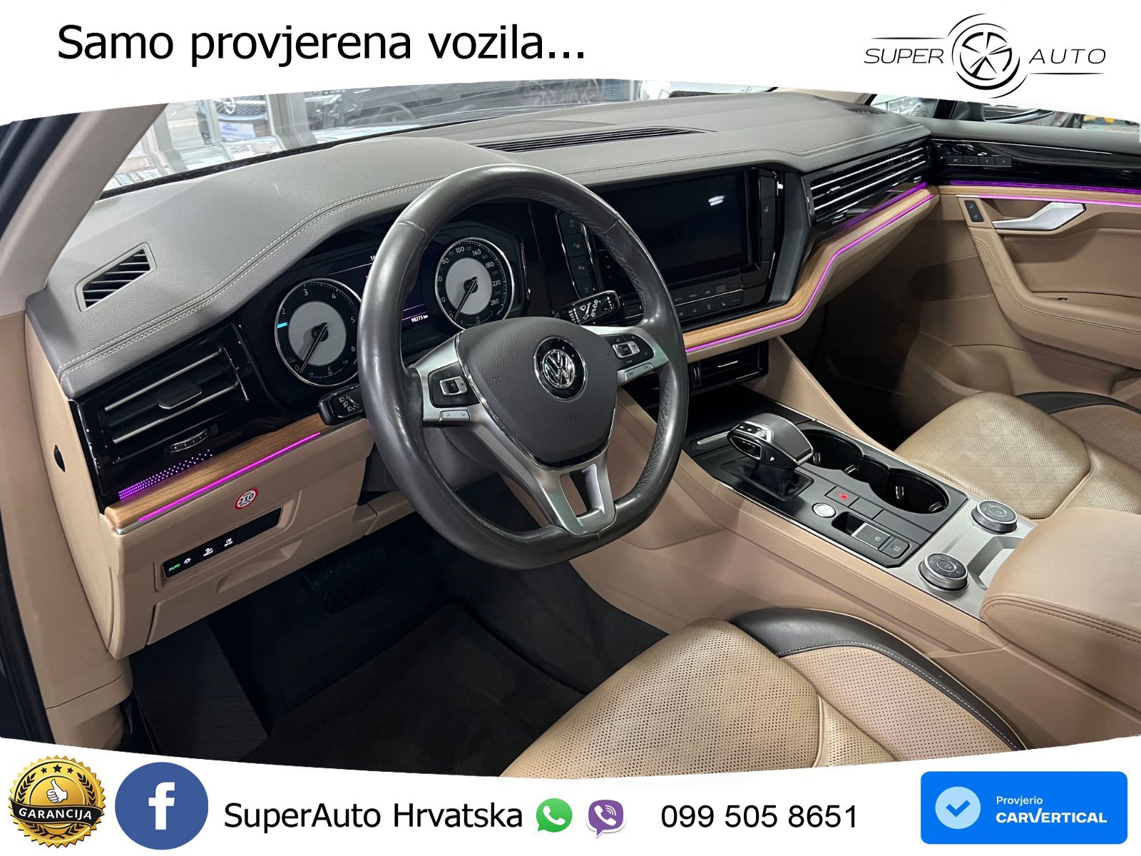 Volkswagen Touareg 3.0 V6 TDI (286 KS) 4MOTION Tiptronic ZRAČNI+ACC+GR SJED+KAM+PANO