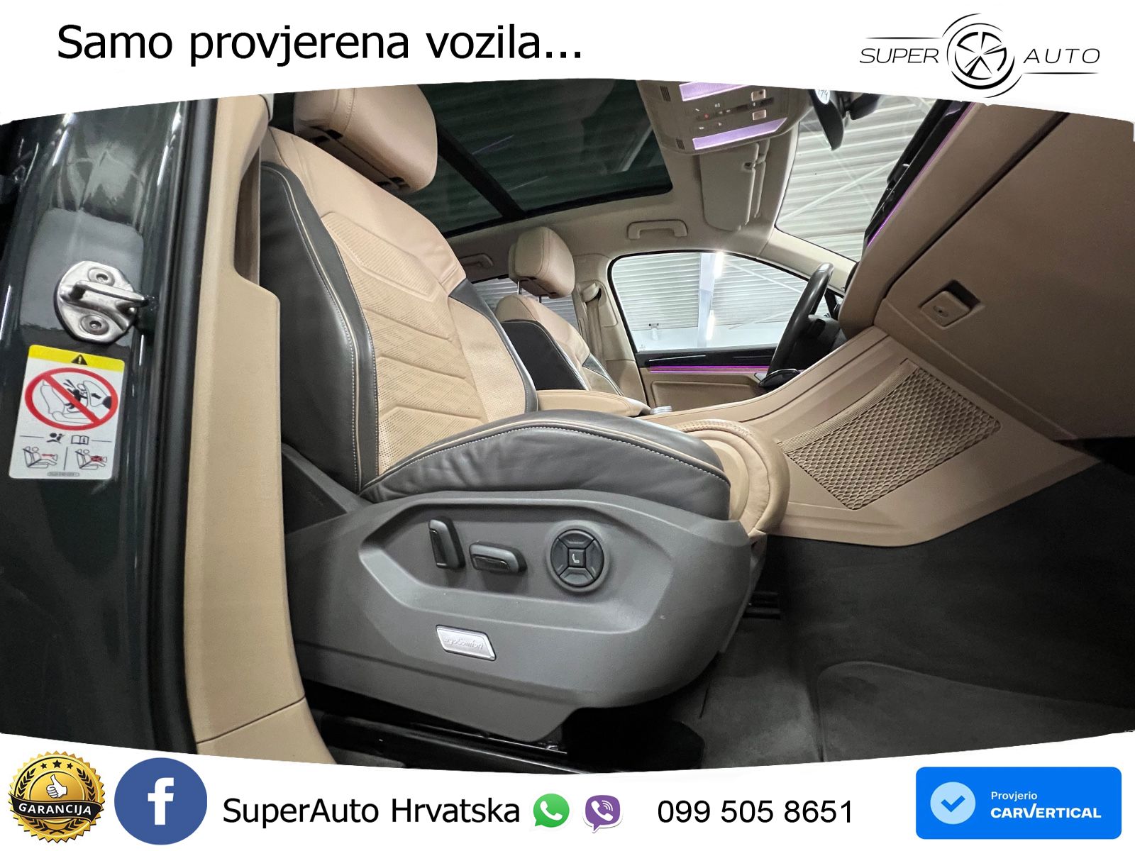 Volkswagen Touareg 3.0 V6 TDI (286 KS) 4MOTION Tiptronic ZRAČNI+ACC+GR SJED+KAM+PANO