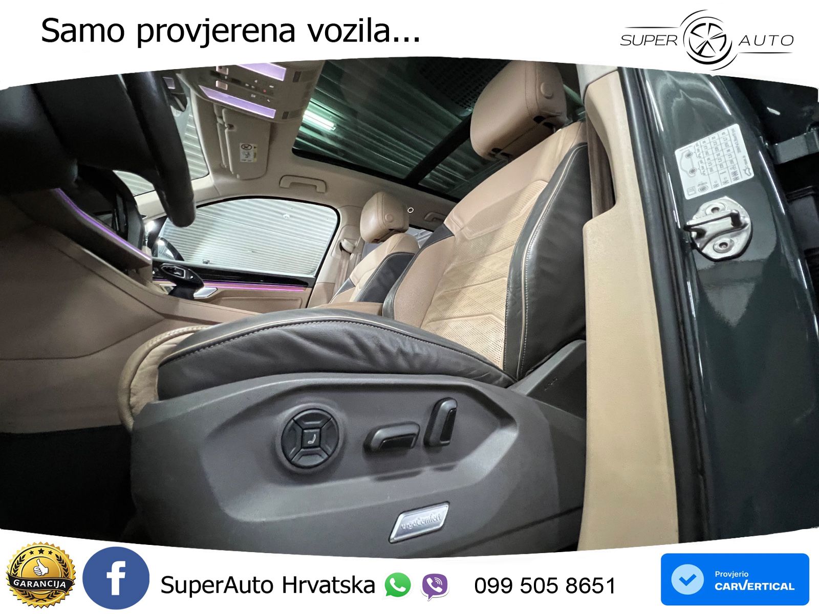 Volkswagen Touareg 3.0 V6 TDI (286 KS) 4MOTION Tiptronic ZRAČNI+ACC+GR SJED+KAM+PANO