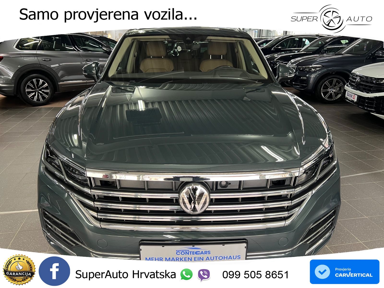 Volkswagen Touareg 3.0 V6 TDI (286 KS) 4MOTION Tiptronic ZRAČNI+ACC+GR SJED+KAM+PANO