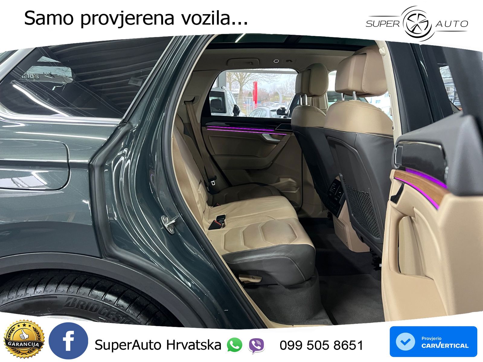 Volkswagen Touareg 3.0 V6 TDI (286 KS) 4MOTION Tiptronic ZRAČNI+ACC+GR SJED+KAM+PANO