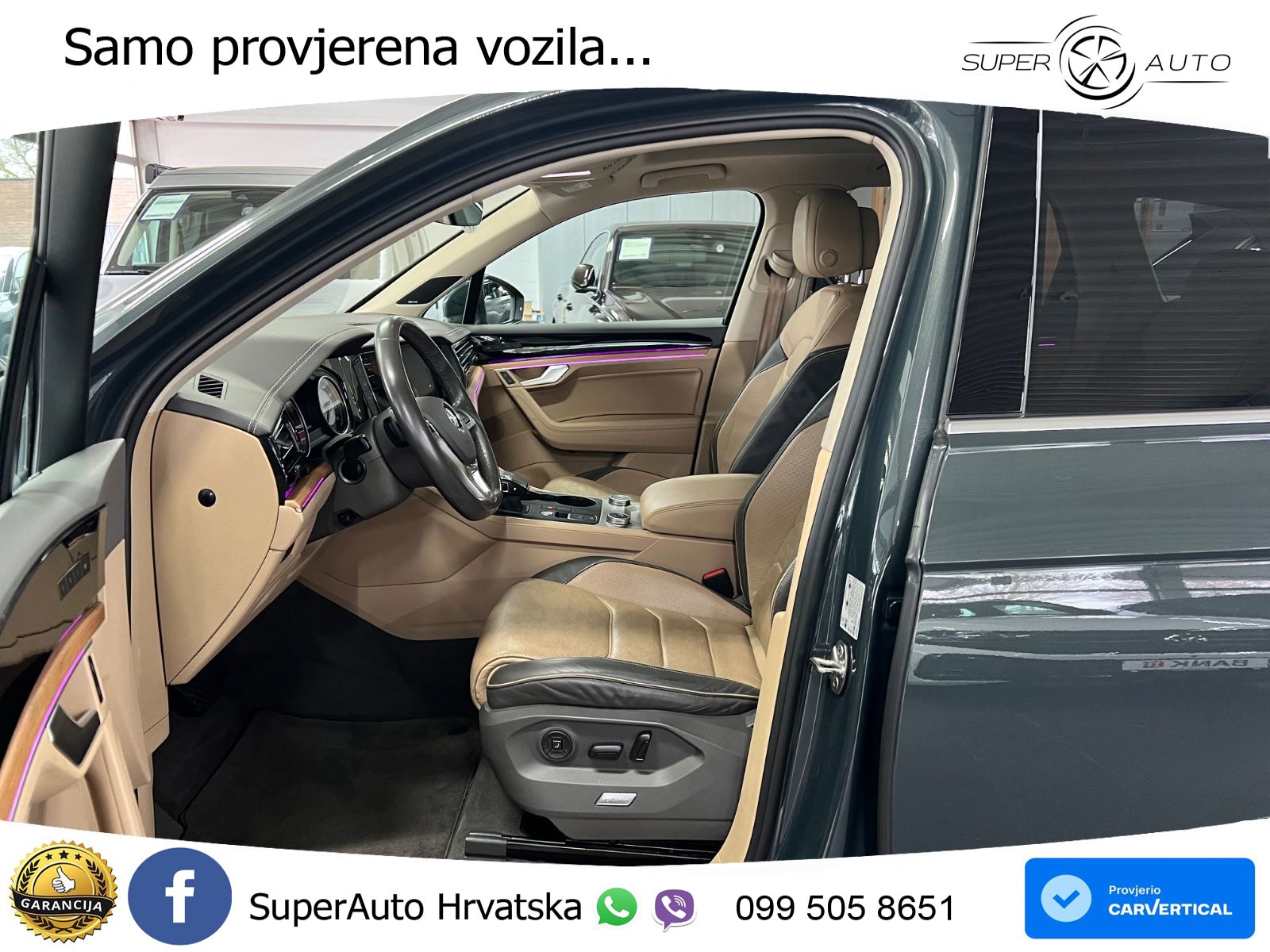 Volkswagen Touareg 3.0 V6 TDI (286 KS) 4MOTION Tiptronic ZRAČNI+ACC+GR SJED+KAM+PANO