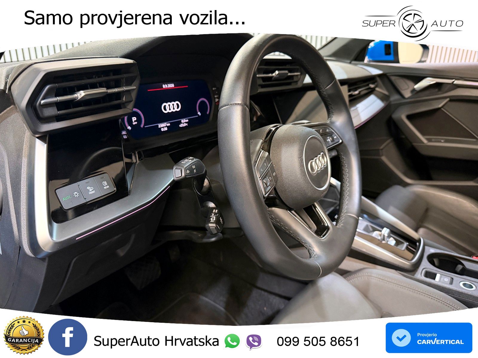 Audi A3 Limuzina 40 TFSI (190 KS) quattro S tronic S line LED+GR SJED+ACC