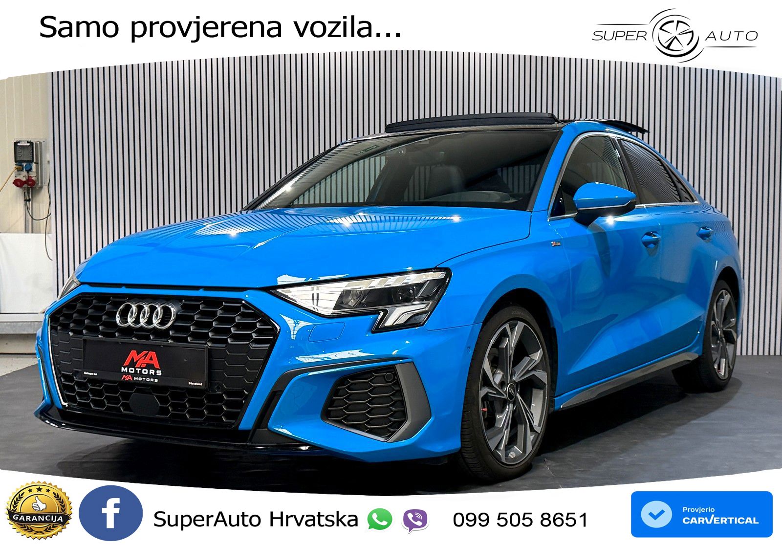 Audi A3 Limuzina 40 TFSI (190 KS) quattro S tronic S line LED+GR SJED+ACC