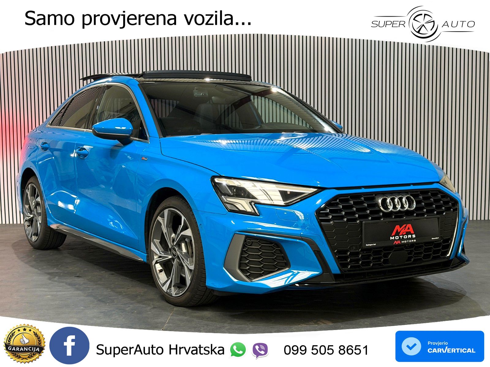 Audi A3 Limuzina 40 TFSI (190 KS) quattro S tronic S line LED+GR SJED+ACC