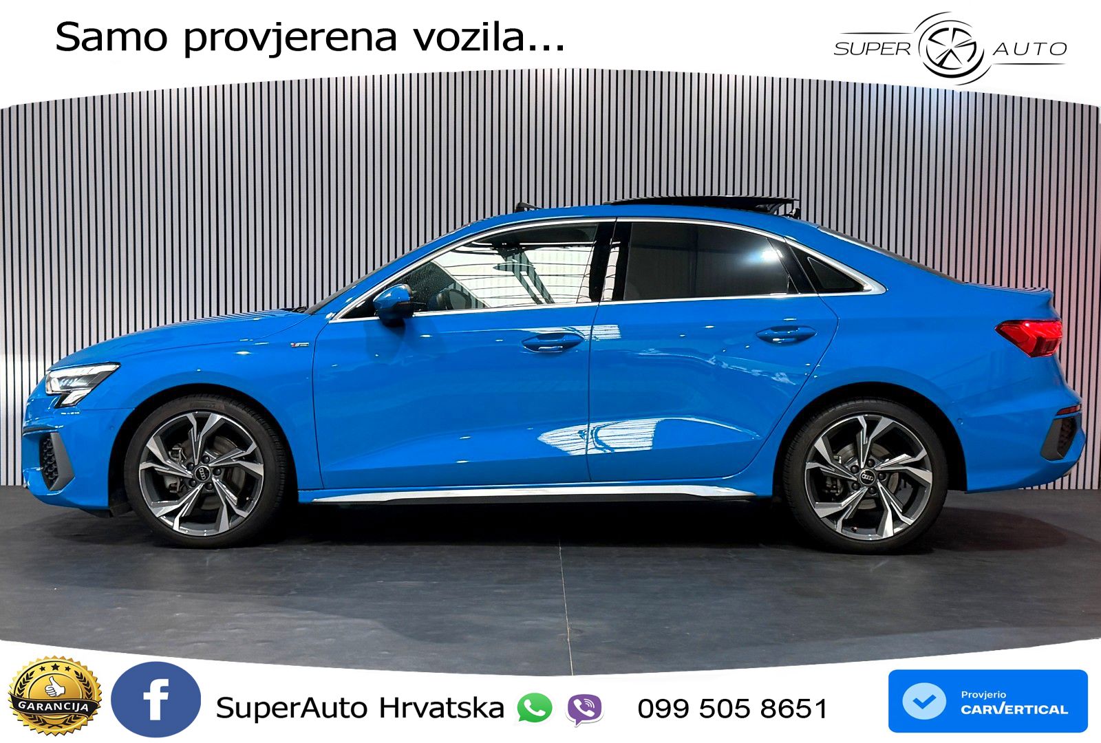 Audi A3 Limuzina 40 TFSI (190 KS) quattro S tronic S line LED+GR SJED+ACC