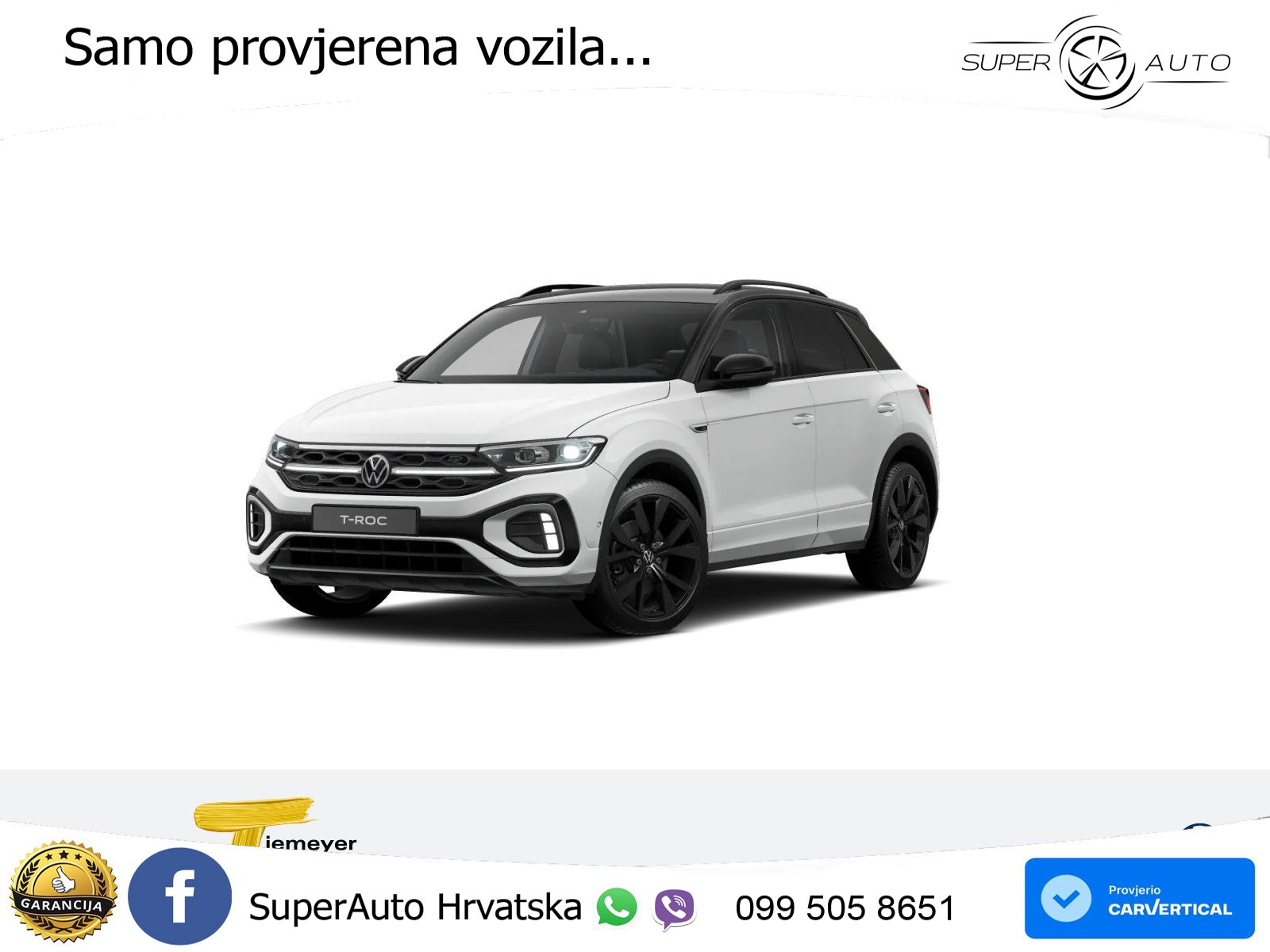 Volkswagen T-Roc 1.5 TSI (150 KS) DSG R-Line LED+GR SJED+ACC