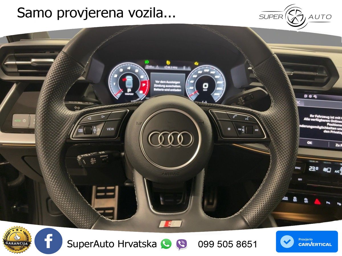 Audi S3 Limuzina 2.0 TFSI (310 KS) quattro S tronic MATRIX+GR SJED+KAM