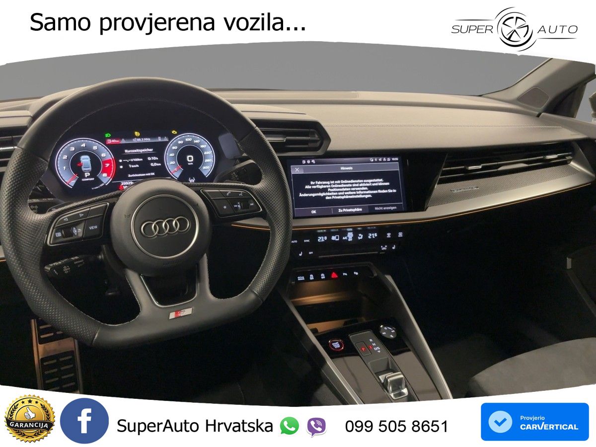 Audi S3 Limuzina 2.0 TFSI (310 KS) quattro S tronic MATRIX+GR SJED+KAM