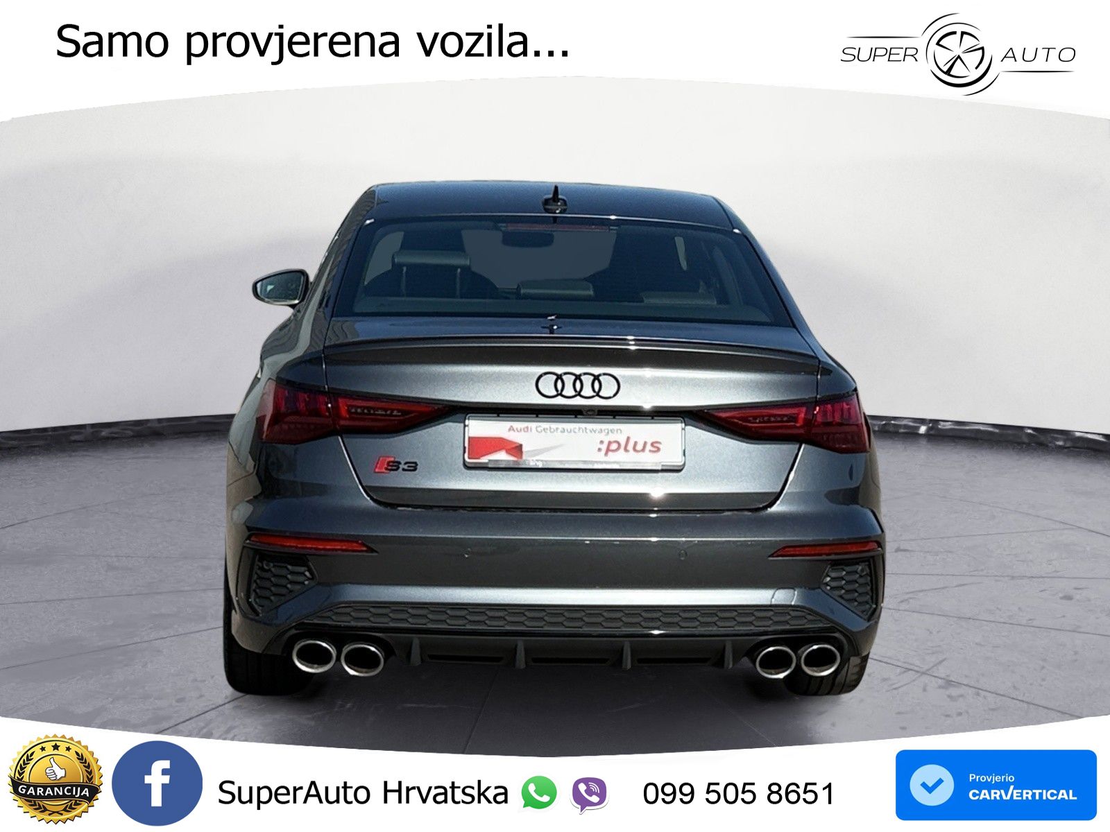 Audi S3 Limuzina 2.0 TFSI (310 KS) quattro S tronic LED+GR SJED+ACC