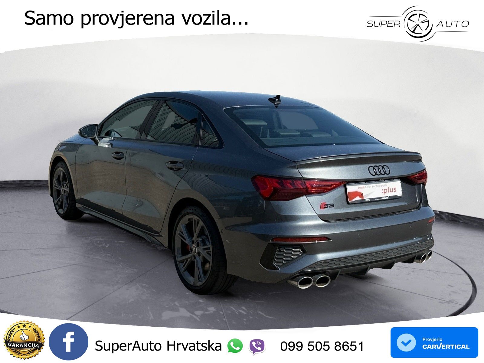 Audi S3 Limuzina 2.0 TFSI (310 KS) quattro S tronic LED+GR SJED+ACC