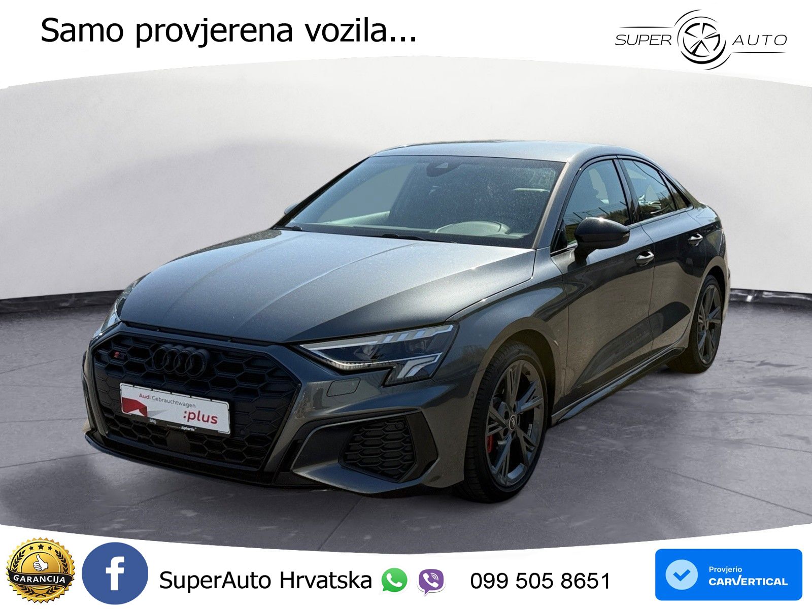 Audi S3 Limuzina 2.0 TFSI (310 KS) quattro S tronic LED+GR SJED+ACC