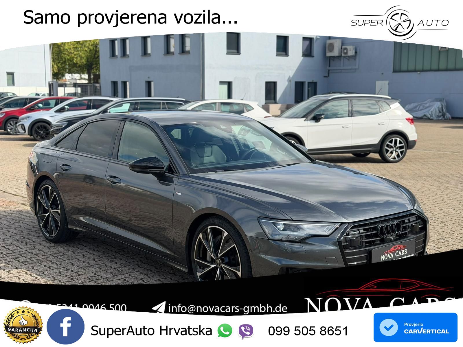 Audi A6 55 TFSI V6 (340 KS) quattro S tronic S line LED+GR SJED+ACC