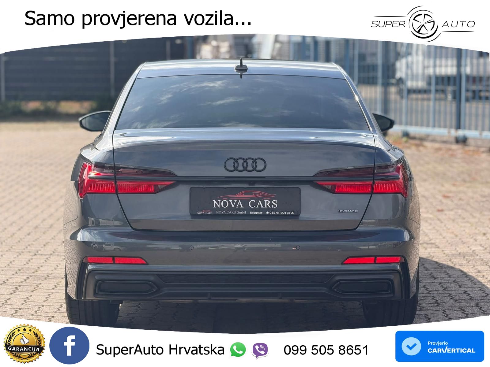 Audi A6 55 TFSI V6 (340 KS) quattro S tronic S line LED+GR SJED+ACC